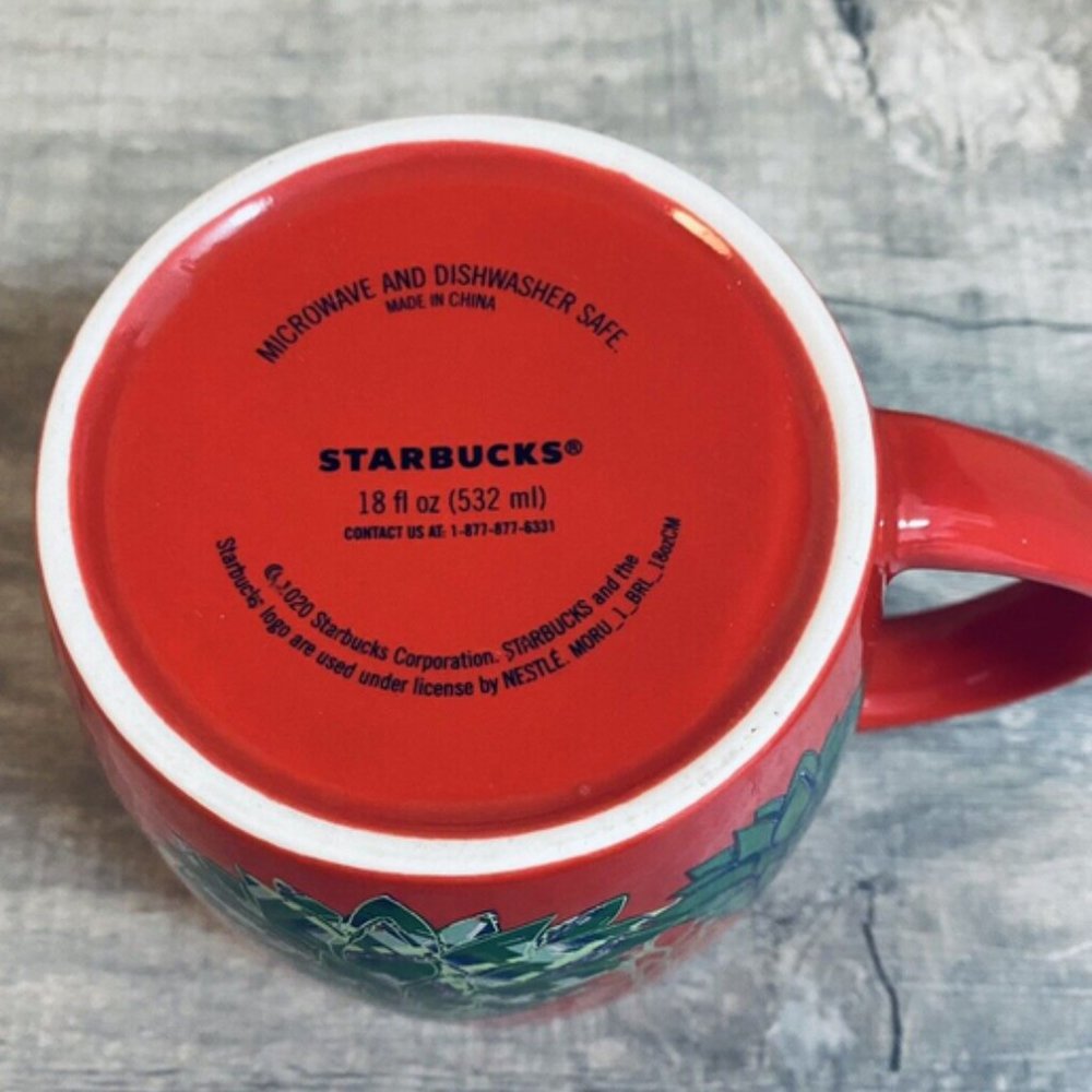 Starbucks 2020 Christmas Holiday Christmas trees 18oz Coffee Mug - Picture 5 of 5